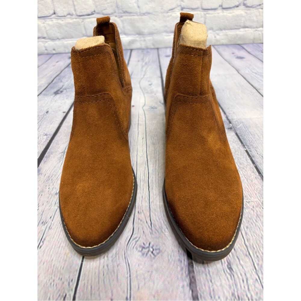 NWT Sonoma Woodcut Whiskey Western Coastal Cowgirl Suede Leather Ankle Boots 9